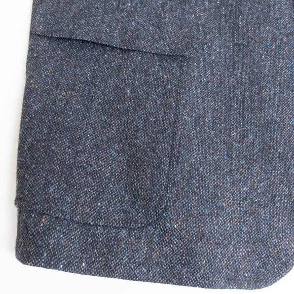 Vintage Tweed Sport Coat Wool Blazer Jacket Elbow Patches England 48 L Moores - Picture 11 of 16